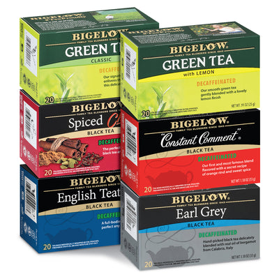 Front of Mixed Case of Decaffeinated Teas - 6 boxes
